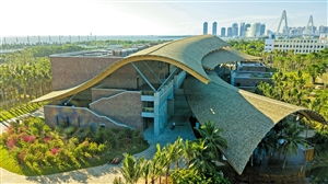 海口市民游客中心室外園林綠化工程已全部完工