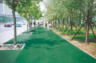 供應(yīng)蘭州彩色瀝青價(jià)格拌合料用的膠結(jié)料哪里產(chǎn)